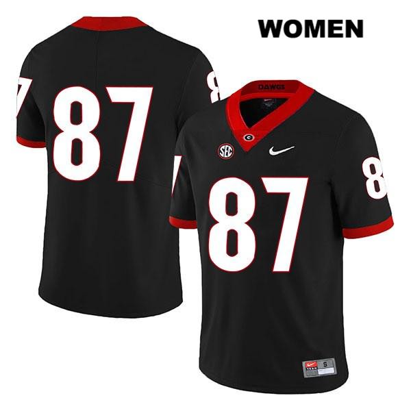 Georgia Bulldogs Women's Tyler Simmons #87 NCAA No Name Legend Authentic Black Nike Stitched College Football Jersey WKO6756OO